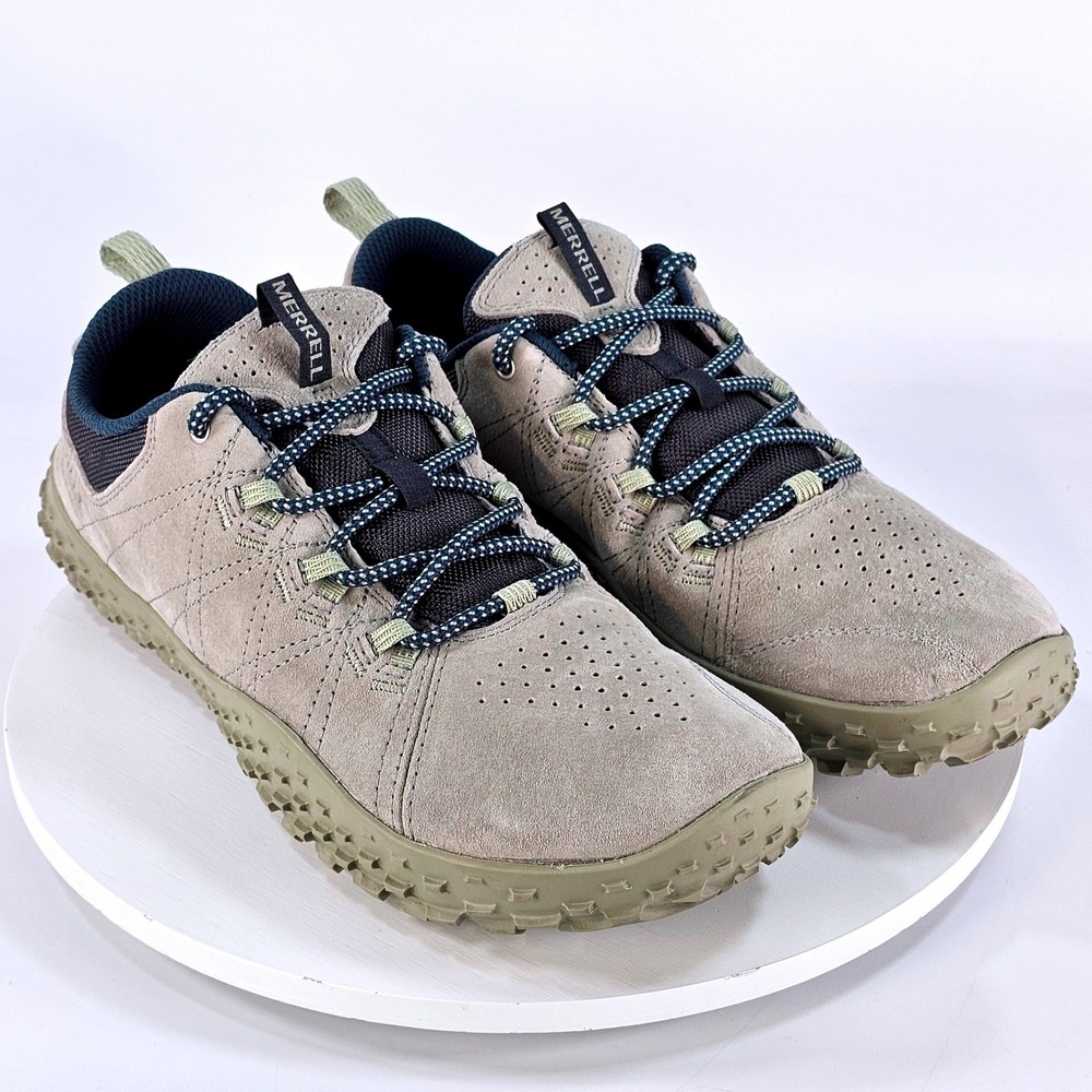 Merrell Wrapt Trail 7 Mens Suede Barefoot Trail Shoes Boulder J007405 Size 9.5